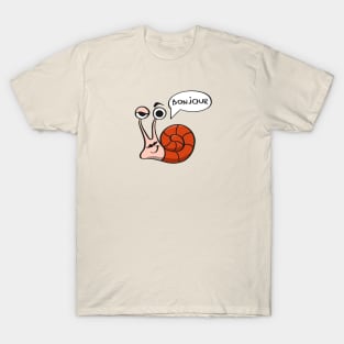 Bonjour snail T-Shirt